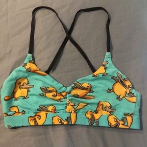 MeUndies Feelfree Platypus Ruched Bralette XS